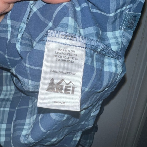 REI Co-op Northway Blue Plaid Shirt Women's Size Small - Picture 5 of 8
